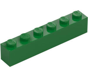 LEGO Groen Steen 1 x 6 (3009 / 30611)