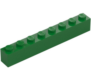 LEGO Zielony Cegła 1 x 8 (3008)