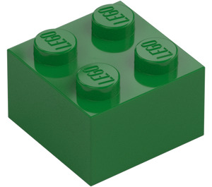 LEGO зелено Тухла 2 x 2 (3003 / 6223)