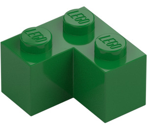 LEGO Grün Stein 2 x 2 Ecke (2357)