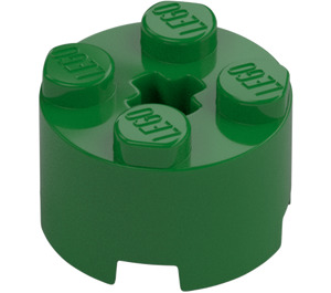 LEGO Green Brick 2 x 2 Round (3941 / 6143)