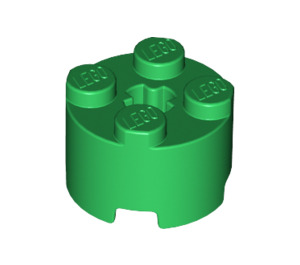 LEGO Green Brick 2 x 2 Round (3941 / 6143)