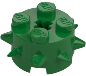 LEGO Verde Mattoncino 2 x 2 Rotondo con Punte (27266)