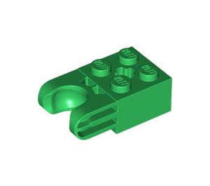 LEGO Green Brick 2 x 2 with Ball Joint Socket (67696)