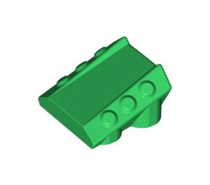 LEGO Vihreä Palikka 2 x 2 jossa Flanges ja Pistons (30603)