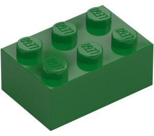 LEGO Verde Mattoncino 2 x 3 (3002)