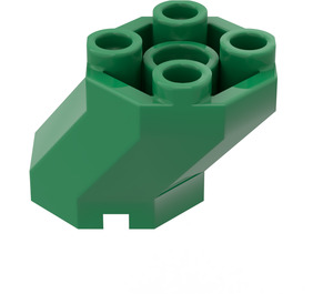 LEGO Green Brick 2 x 3 x 1.6 Octagonal Offset (6032)