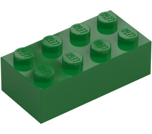 LEGO Green Brick 2 x 4 (3001 / 72841)