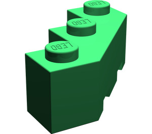 LEGO Green Brick 3 x 3 Facet (2462)