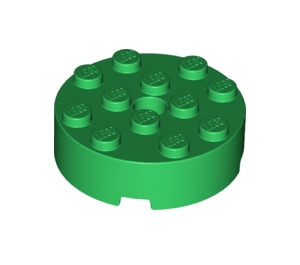 LEGO Green Brick 4 x 4 Round with Hole (87081)