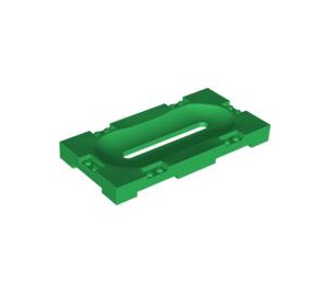 LEGO Green Brick 8 x 16 x 1.3 with Sliding Stand Slot (41819)