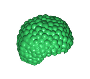 LEGO Green Bushy Bubble Style Hair (86385 / 87995)