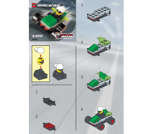 LEGO Green Car 4300 Instructies