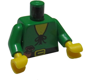 LEGO Grün Schloss Forestman mit Gürtel und Pouch Torso (973)