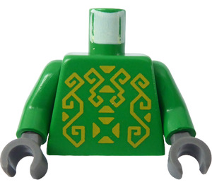 LEGO Green Castle Torso with Rascus Pattern (973)
