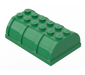 LEGO Grün Chest Deckel 4 x 6 (4238 / 33341)