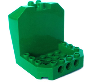 LEGO Verde Cabina de mando Parte inferior 6 x 6 x 5 (30619)