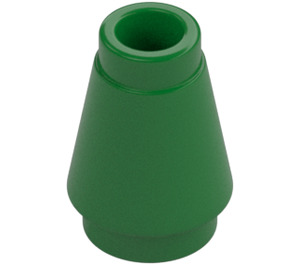 LEGO Green Cone 1 x 1 with Top Groove (28701 / 59900)