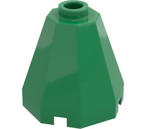 LEGO Groen Kegel 2 x 2 x 1.3 Octagonal (6039)