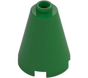 LEGO Green Cone 2 x 2 x 2 (Open Stud) (3942 / 14918)