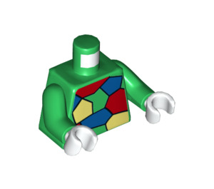 LEGO Grün Crazy Quilt Minifig Torso (973 / 76382)