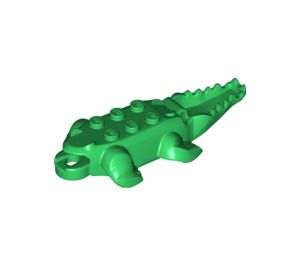 LEGO Green Crocodile 4 x 9 Body (18904)