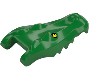 LEGO Vert Crocodile Tête avec Jaune Yeux (18905 / 78323)