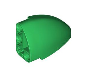 LEGO Green Curved Panel 3 x 5 x 2 Left (2438)