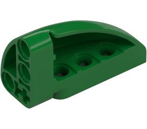 LEGO Verde Curvo Pannello 3 x 5 x 2 Destra (2442)