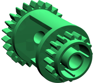 LEGO Green Differential Gear Casing (6573)