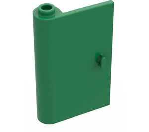 LEGO Green Door 1 x 3 x 4 Left with Hollow Hinge (58381)