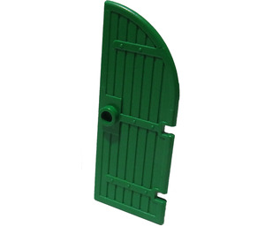 LEGO Green Door 1 x 3 x 6 with Rounded Top (2554)