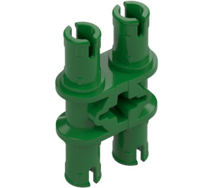 LEGO Green Double Pin with Perpendicular Axlehole (32138 / 65098)