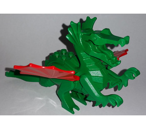 LEGO Green Dragon with Trans-Neon Orange Wings