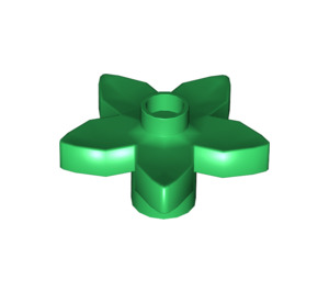 LEGO Green Duplo Flower with 5 Angular Petals (6510 / 52639)