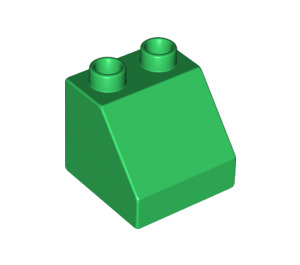LEGO Grün Duplo Steigung 2 x 2 x 1.5 (45°) (6474 / 67199)