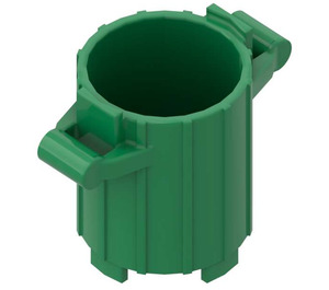 LEGO Green Dustbin with 2 Lid Holders (2439)