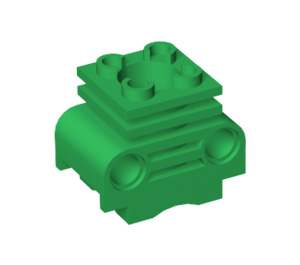 LEGO Vert Moteur Cylindre avec fentes sur le côté (2850 / 32061)
