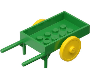 LEGO Groen Fabuland Wheelbarrow (2 Wielen)