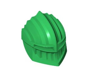 LEGO Green Fanciful Visor with Ridges (48488)