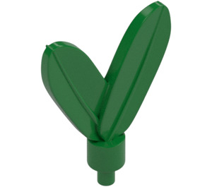 LEGO Green Feathers Plume with Small Pin (28958 / 30126)