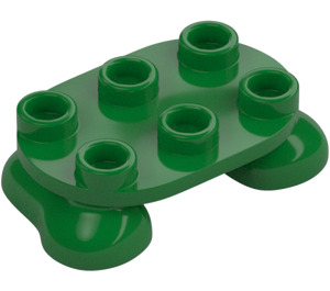 LEGO Green Feet 2 x 3 x 0.7 (66859)