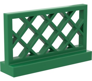 LEGO Grønn Gjerde 1 x 4 x 2 Lattice (3185)