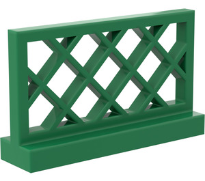 LEGO Green Fence 1 x 4 x 2 Lattice (3185)