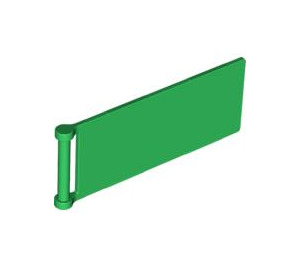 LEGO Green Flag 7 x 3 with Bar Handle (30292 / 72154)