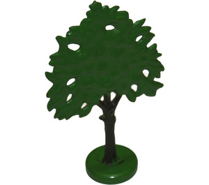 LEGO Groen Plat Painted Oak met Hollow Basis