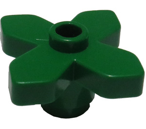 LEGO Grün Blume 2 x 2 mit Angular Blätter (4727)