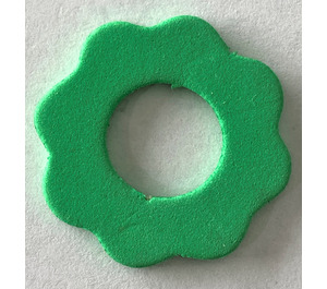 LEGO Green Foam Flower Small 3 x 3 with hole in center