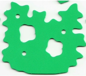 LEGO Green Foam Part Scala Bush with 2 Cutouts and 3 Holes