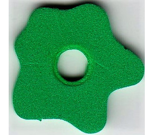 LEGO Grün Foam Part Scala Blume Medium 4 x 4 mit Center Loch